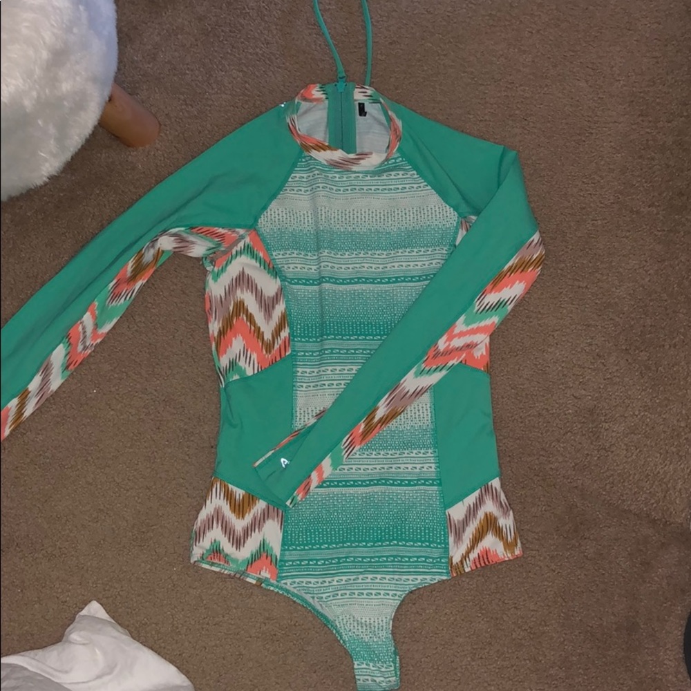 O’Neill rash guard one piece swimsuit
